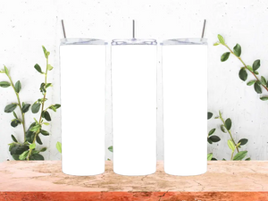 Print On Demand 20 oz Skinny Tumbler With Straw
<br>
<br>
SUBLIMATION
