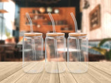 Print On Demand 16 or 20 oz Can Glass With Bamboo Lid and Straw CLEAR
<br>
<br>
SUBLIMATION (NO WHITE or light colors)