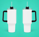 Print On Demand 40 oz Tumbler White Or Black Handle
<br>
<br>
SUBLIMATION