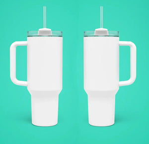 Print On Demand 40 oz Tumbler White Or Black Handle
<br>
<br>
SUBLIMATION