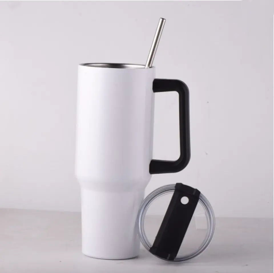 Print On Demand 40 oz Tumbler White Or Black Handle
<br>
<br>
SUBLIMATION