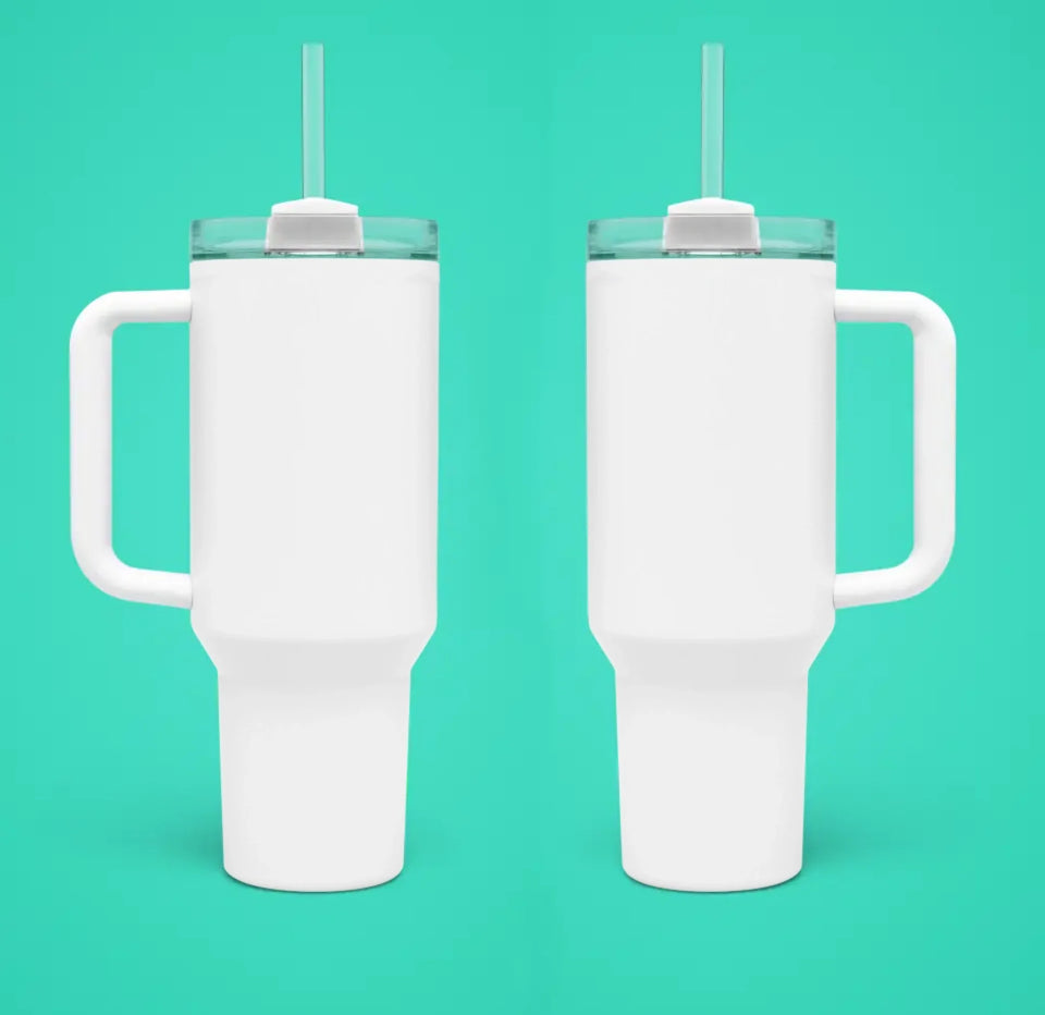 Print On Demand 40 oz Tumbler White Or Black Handle
<br>
<br>
SUBLIMATION
