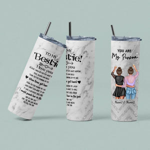 Customized Best Friend Gift - To My Bestie - Ode To My Bestie - Gift - 20 oz Skinny Tumbler